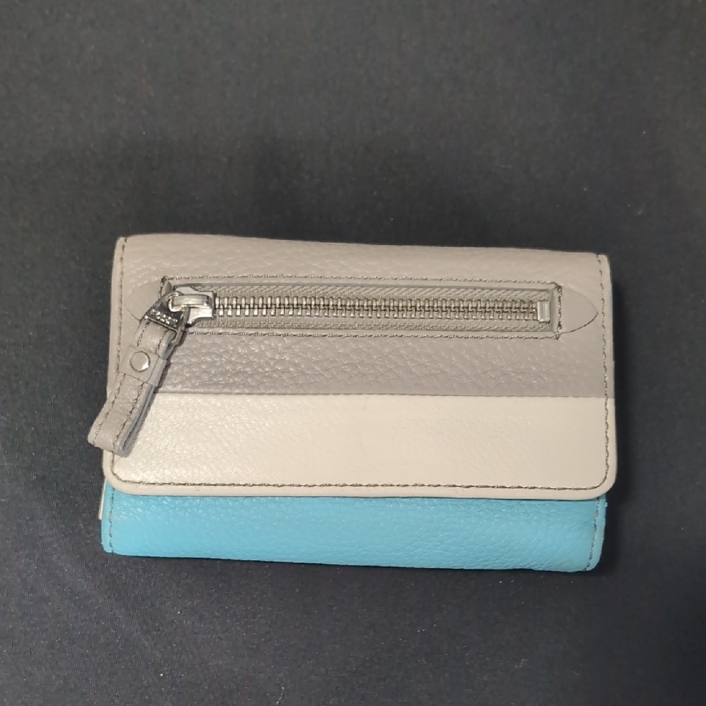 Fossil Gray and Blue Wallet